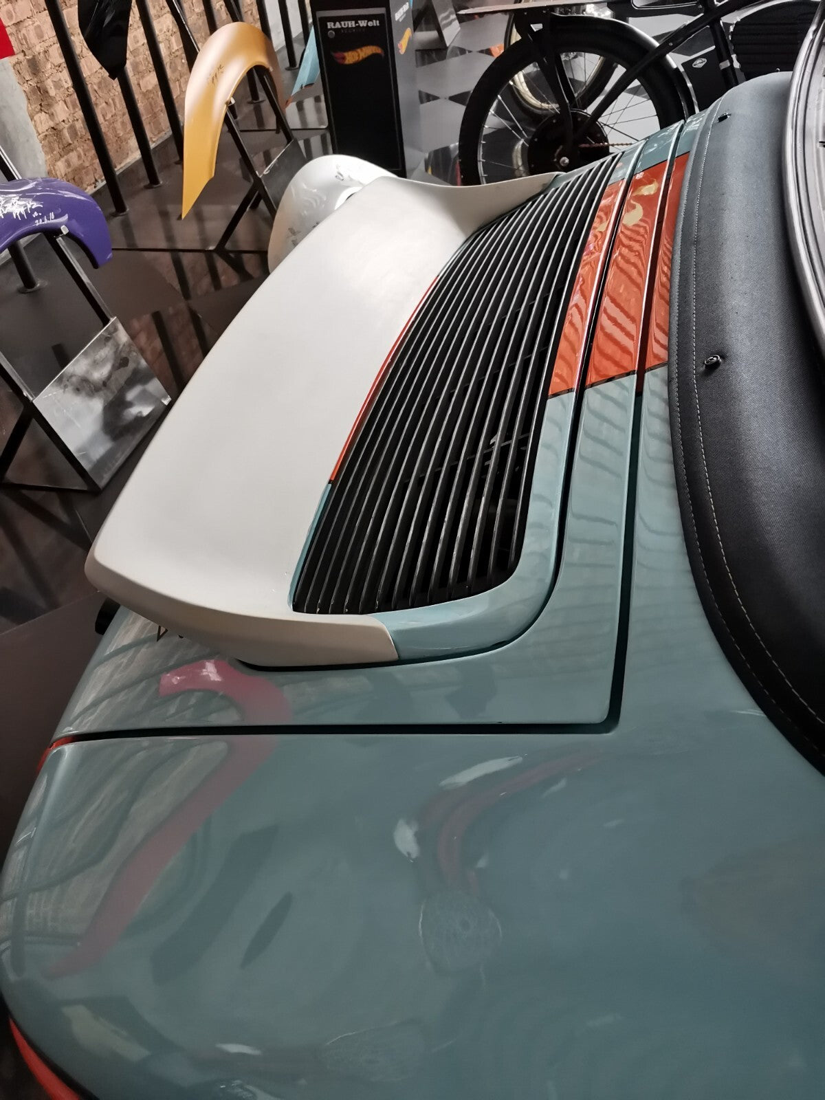 Fit For Porsche Carrera 911 (964) ALC Design FRP Ducktail Spoiler (stick on)