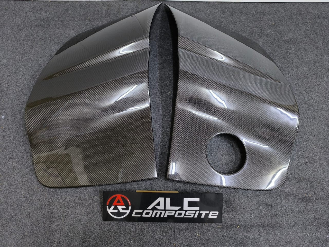 FIT FOR AUDI R8 V8 & V10 COUPE 08-15 CARBON FIBRE SIDE BLADES (LEFT AND RIGHT)