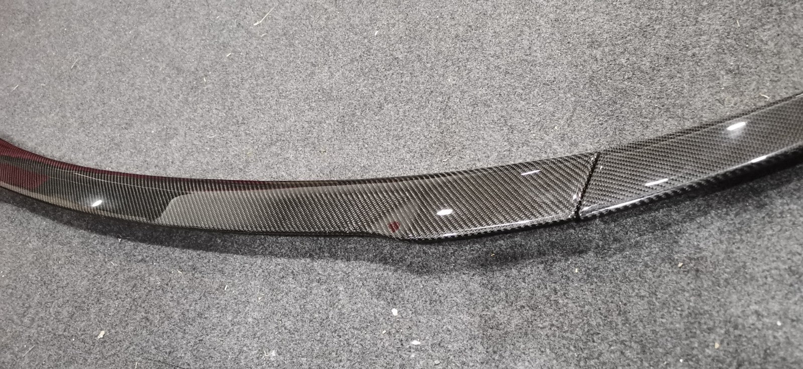 Fit for Audi R8 Coupe Gen. 1 2008-2015 Carbon Fiber Rear Trunk Spoiler 3pc Set