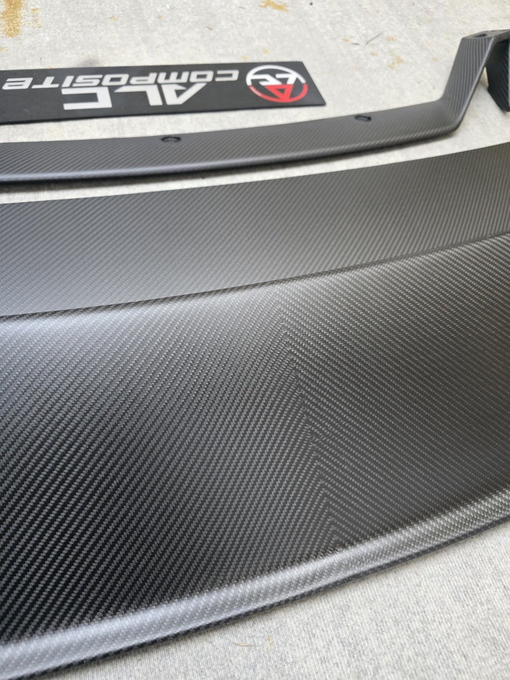 Fit For Audi TTRS Mk2 8J ALC Composite Carbon Fiber Big Race Wing Spoiler Set