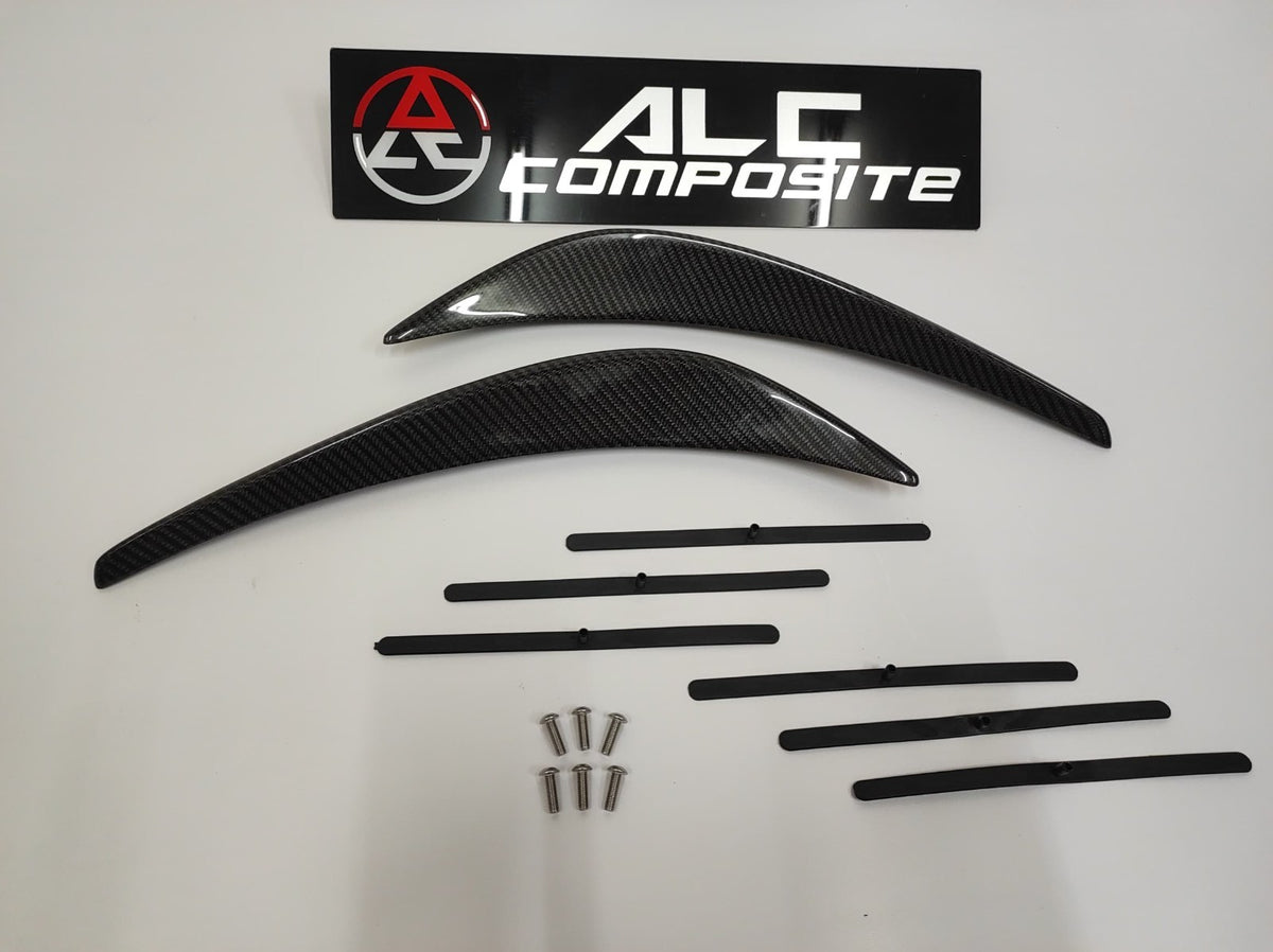 Fit For Audi R8 Gen 1 2008-2015 Front Bumper Carbon Fiber Canard Bolt On