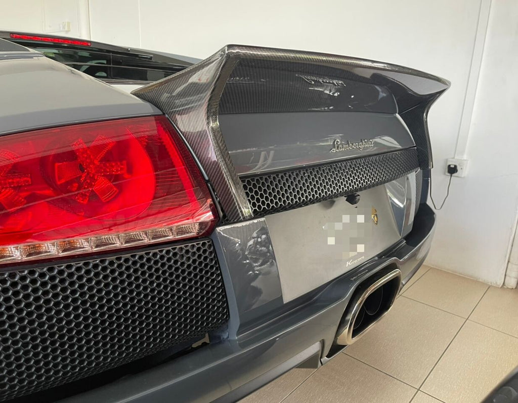 Fit For Lamborghini Murcielago LP-640 Rear Carbon Fiber Duck Tail Spoiler