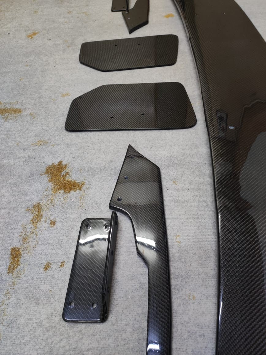 Fit For golf MK7 ALC Composite design Carbon Fiber Rear GT wing W/Carbon bracket