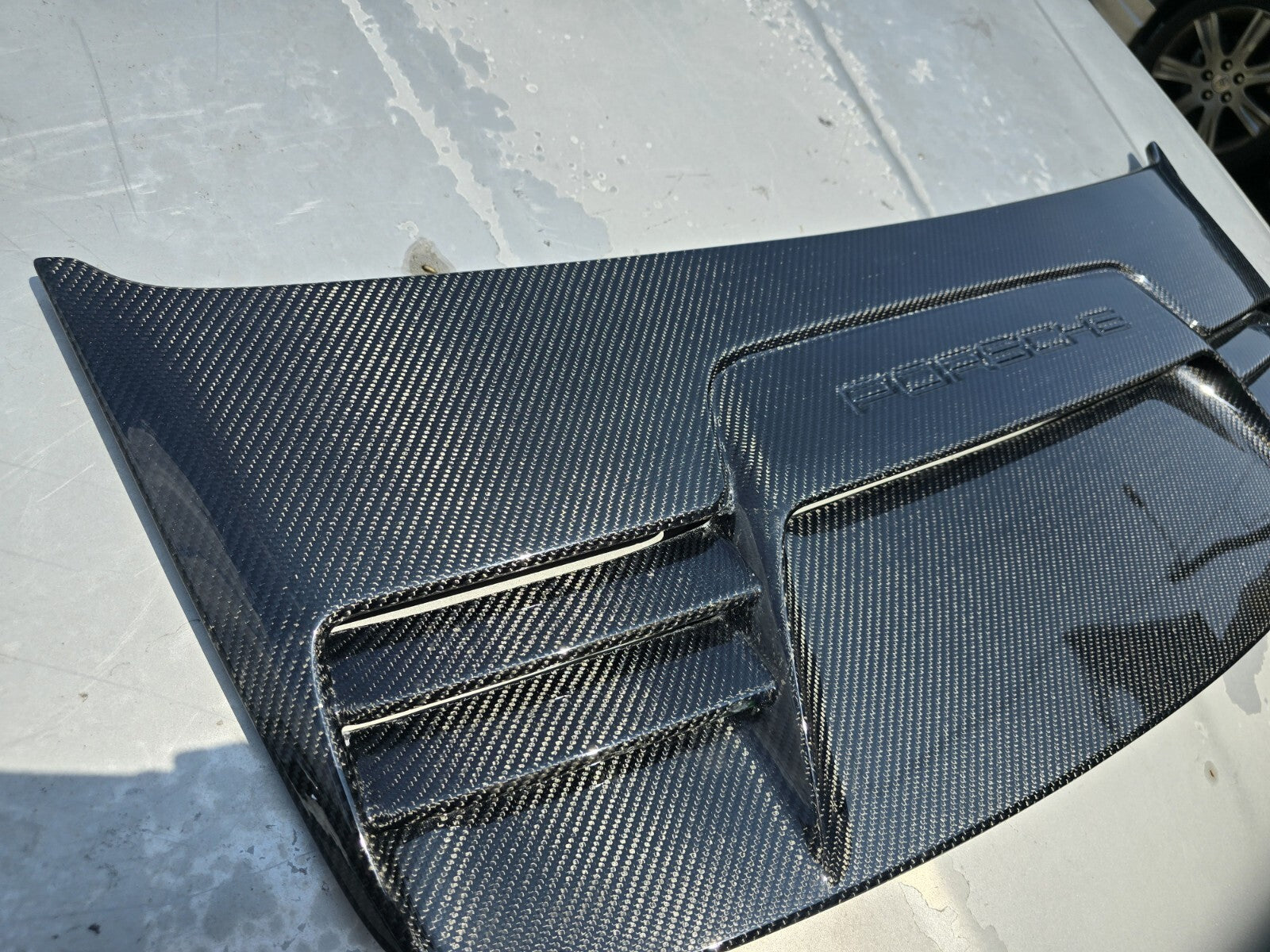 Fit For Porsche 911 991.1 GT3 RS ALC Carbon fiber rear Trunk Cover Grill