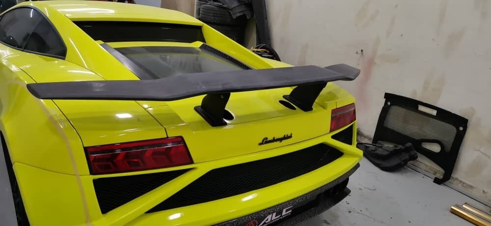 Fit For Lamborghini Gallardo Carbon Fiber ALC Rear Spoiler Wing (Spyder/coupe)