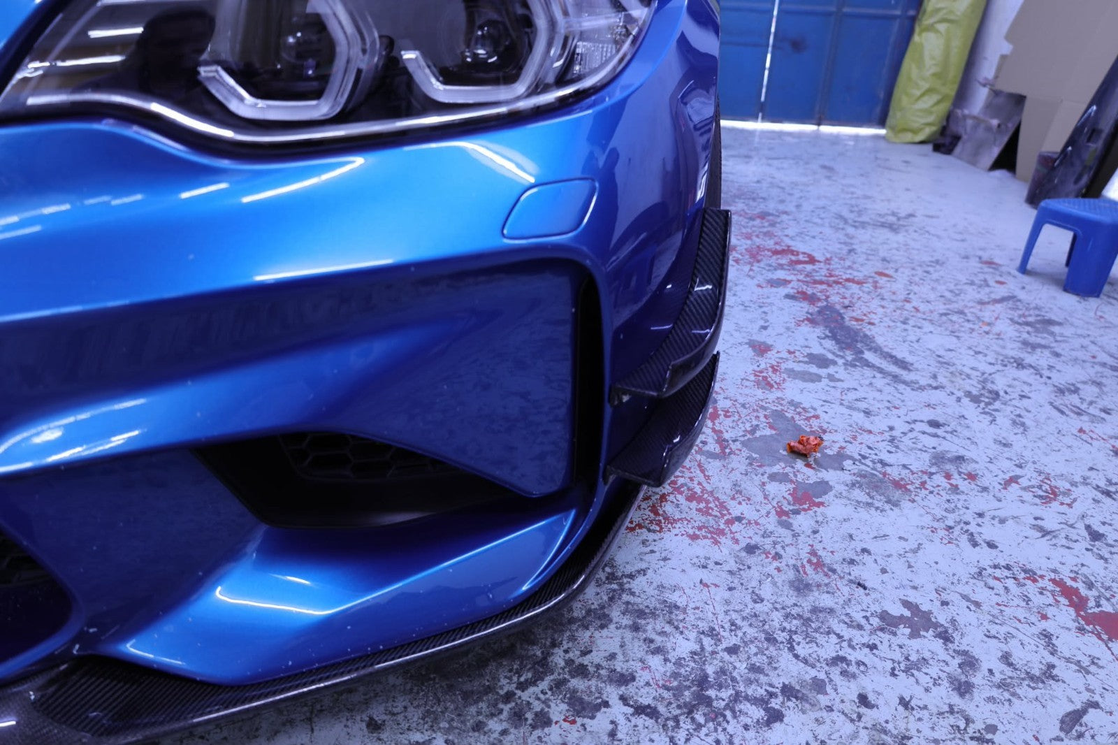 ALC Composites Carbon Fiber Front Bumper Downforce Canard Fit For BMW F87 M2.