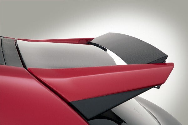 Fit for Toyota Yaris GR V Style Rear Roof Spoiler Wing Carbon Fiber Partial FRP