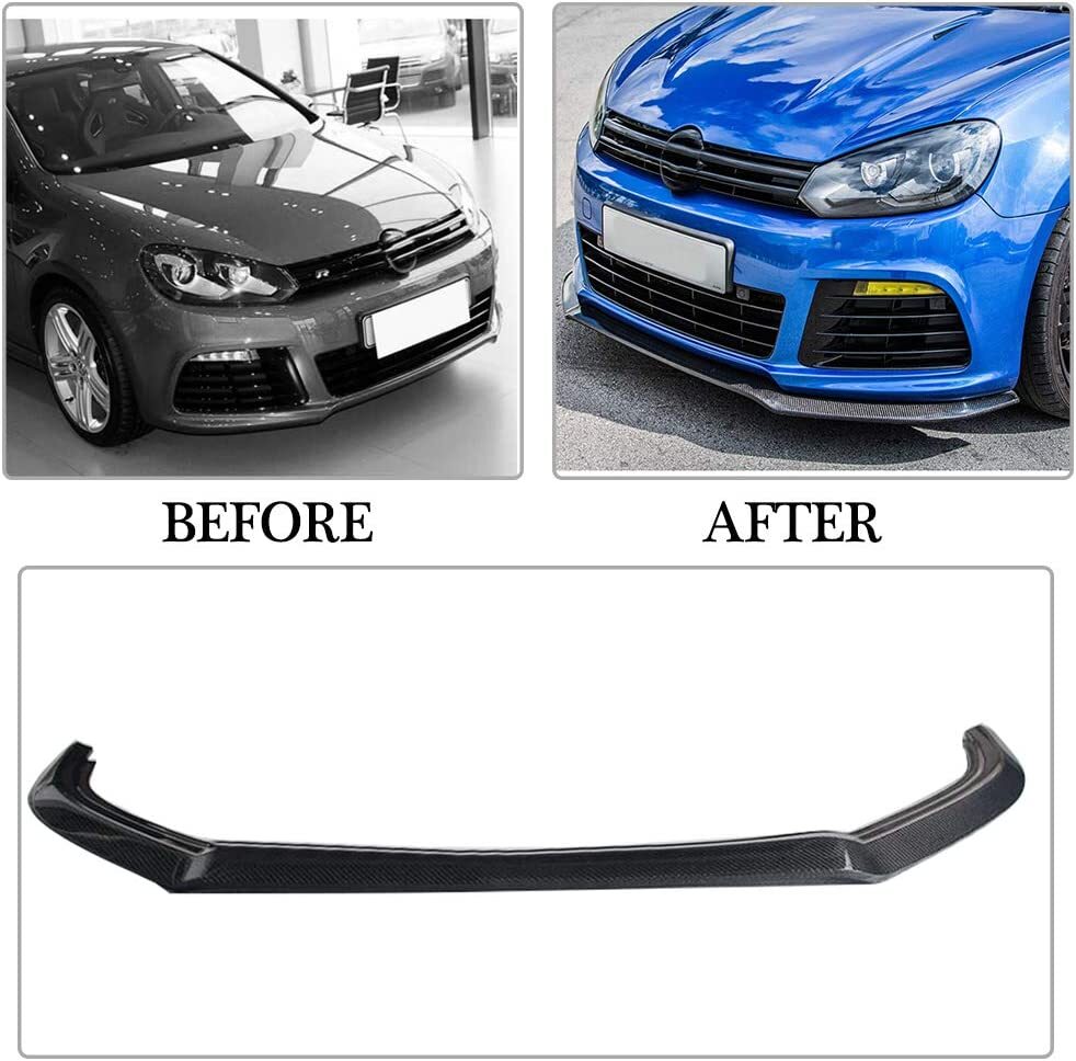 Carbon Fiber Front Bumper Lower Lip Fit For Volkswagen Golf MK6 R20 10-13