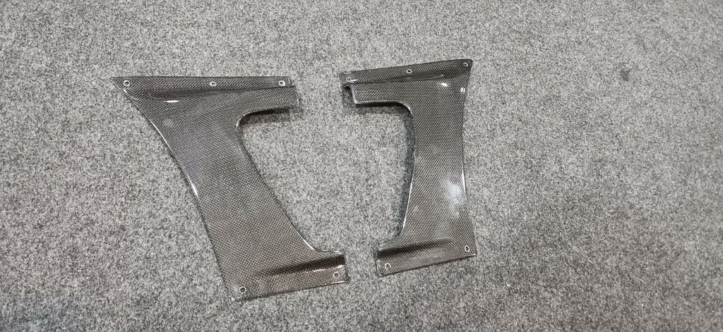Carbon Fiber Fender Add On Cover 2pcs Set Fit For Mitsubishi Lancer EVO 7 8 9