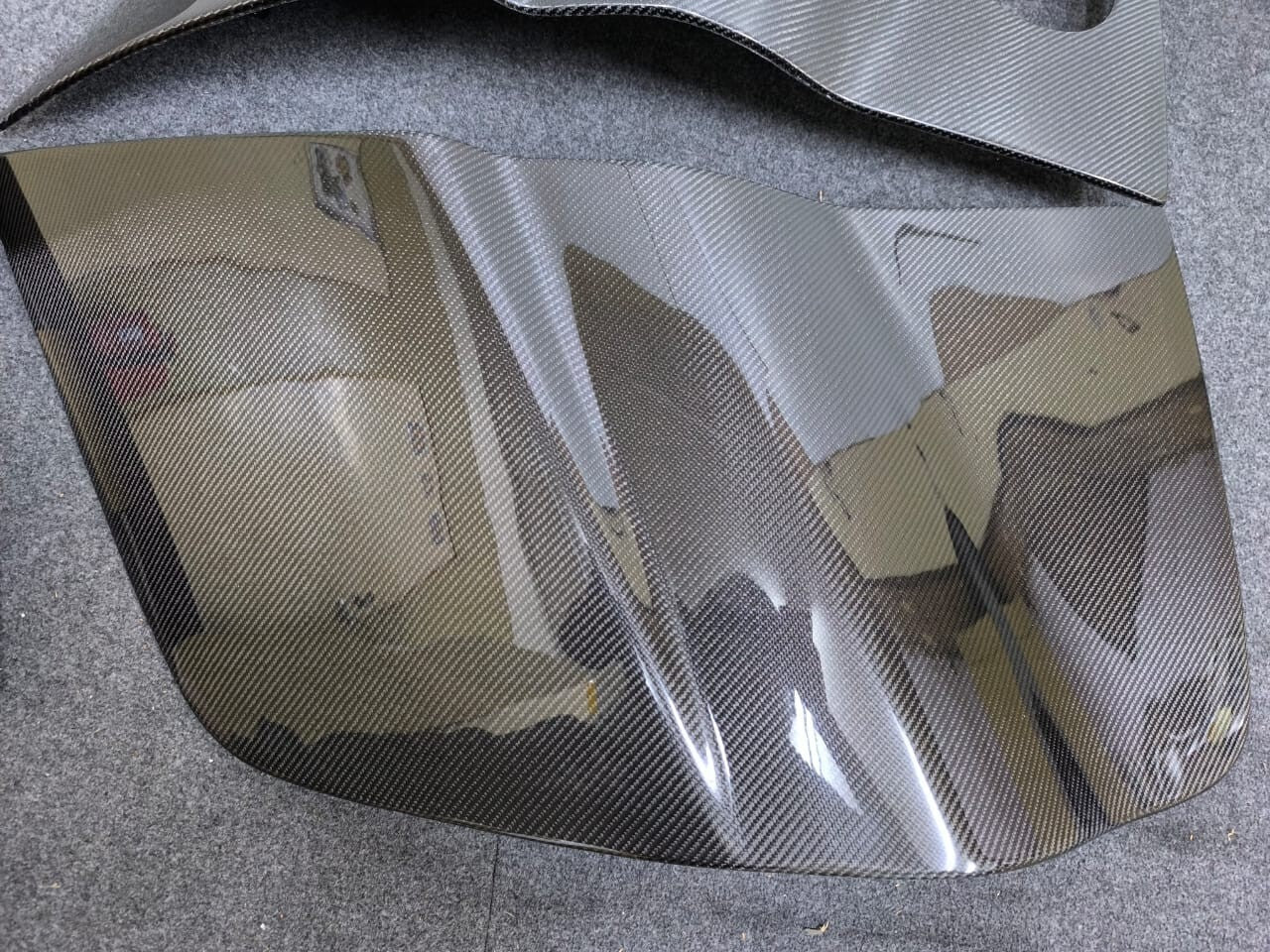 FIT FOR AUDI R8 V8 & V10 COUPE 08-15 CARBON FIBRE SIDE BLADES (LEFT AND RIGHT)