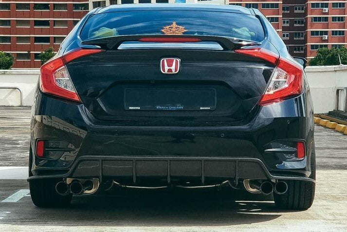 Fit For Civic FC sedan rear skirt SB style