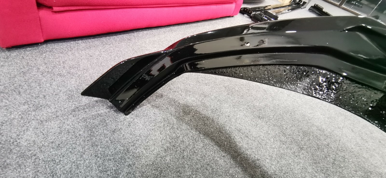 FIT FOR TOYOTA GR YARIS TM STYLE FRONT BUMPER LOWER LIP/SKIRT FRP UNPAINTED