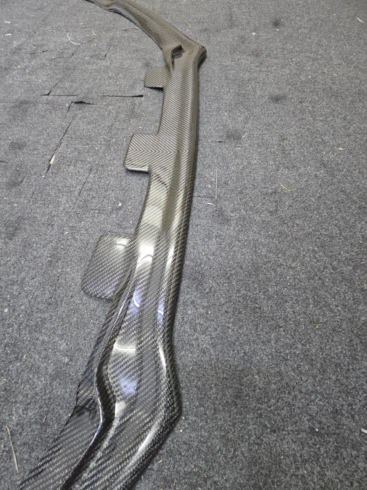 Fit For Audi TTRS MK2 Carbon Fiber Front Bumper Lower Lip Spoiler ALC Design
