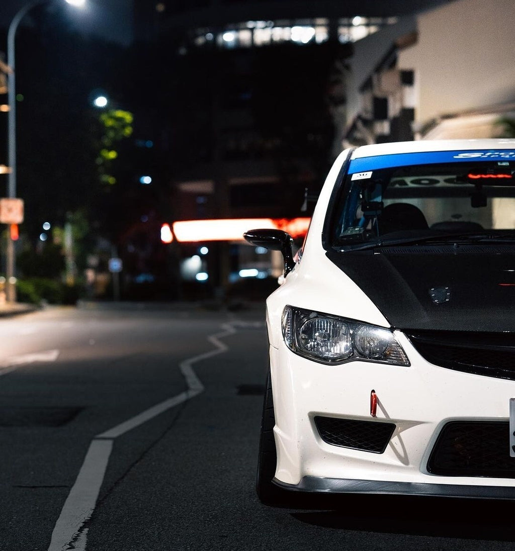 Fit For Honda Civic FD2R ALC  Carbon Fiber Front Lip (Track Pack Edition)
