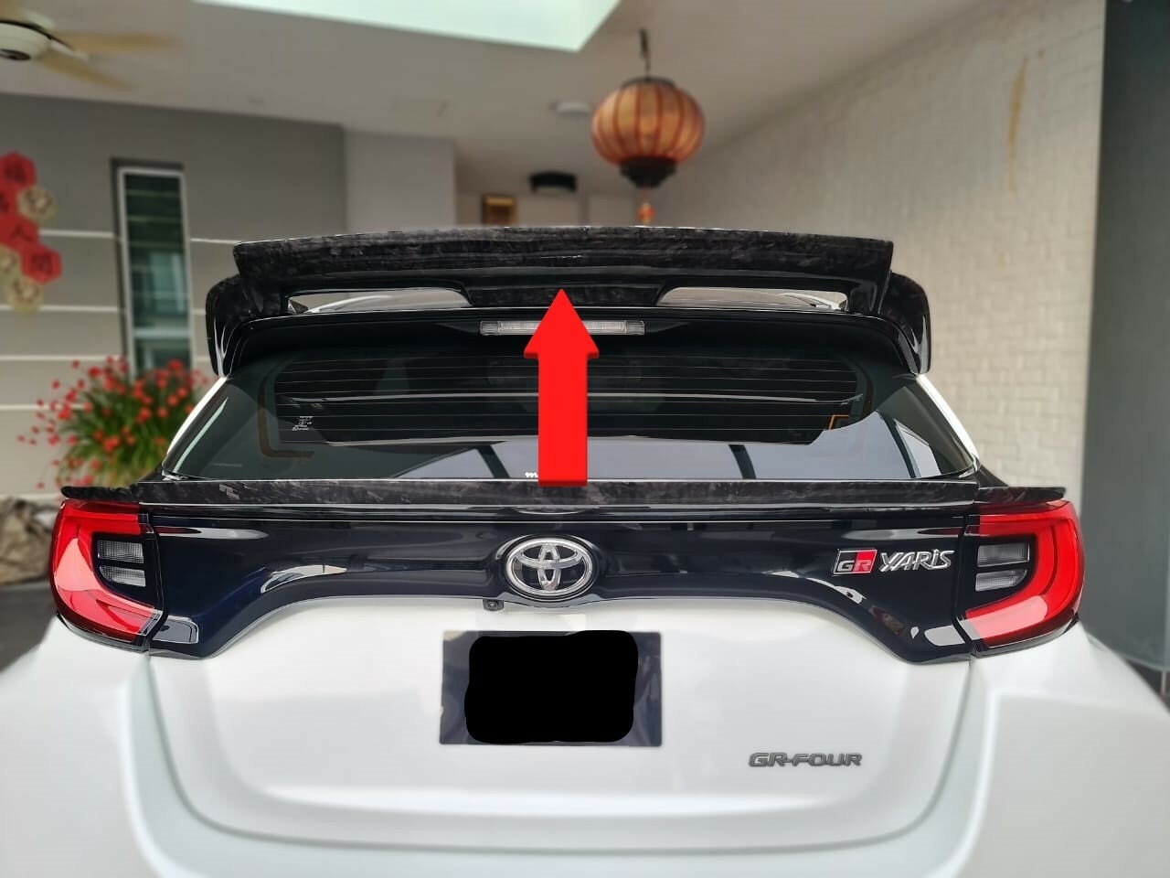 Fit For Toyota GR Yaris (Carbon Fiber/Forged Carbon Fiber)Top Rear Spoiler wing 