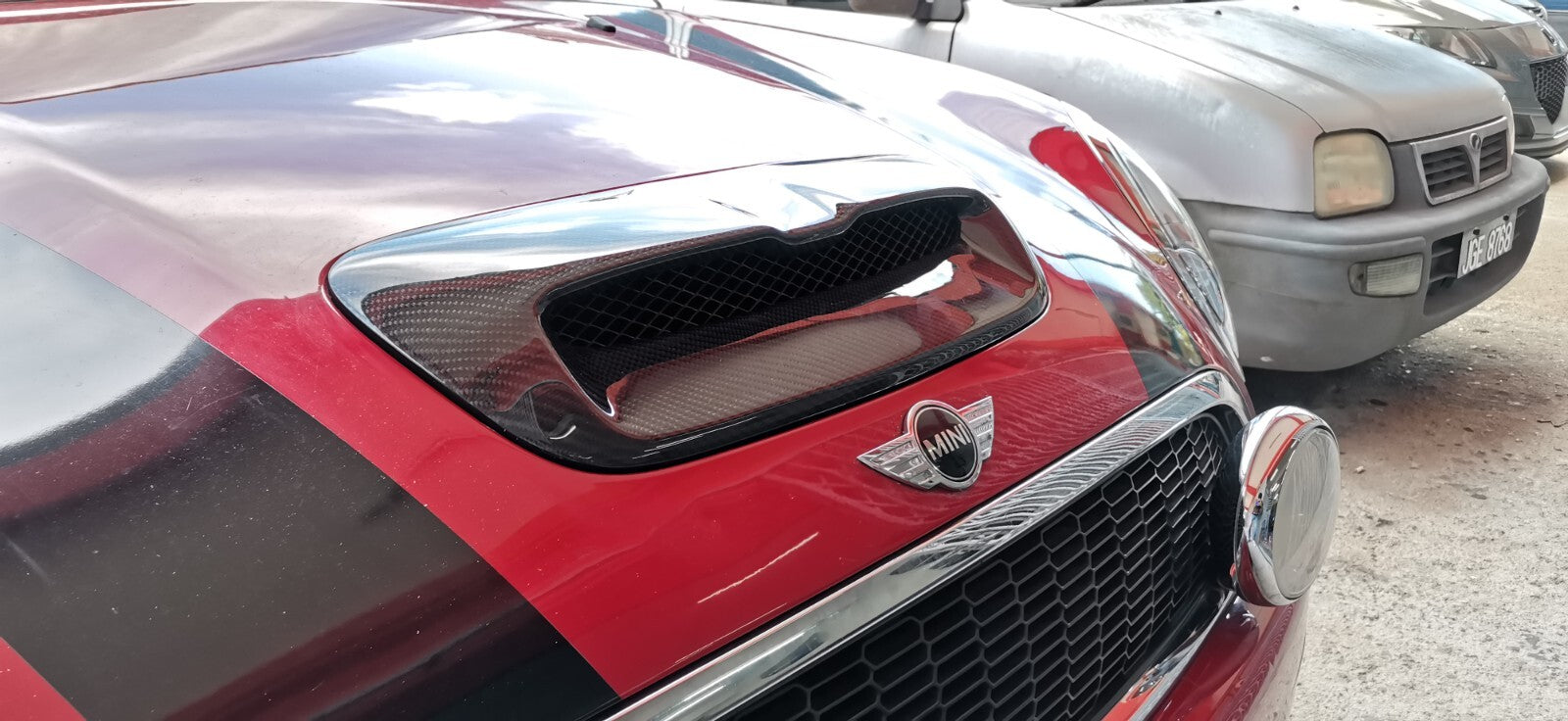 MK2 MINI Cooper S/SD/JCW R55 R56 R57 R58 R59 Carbon Bonnet Hood Air Intake Scoop
