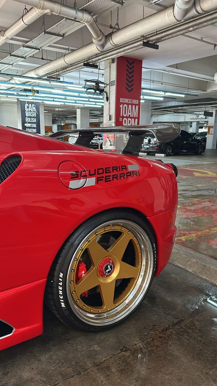 Fit For Ferrari F430 ESP Style Carbon Fiber Rear Wing 04-09