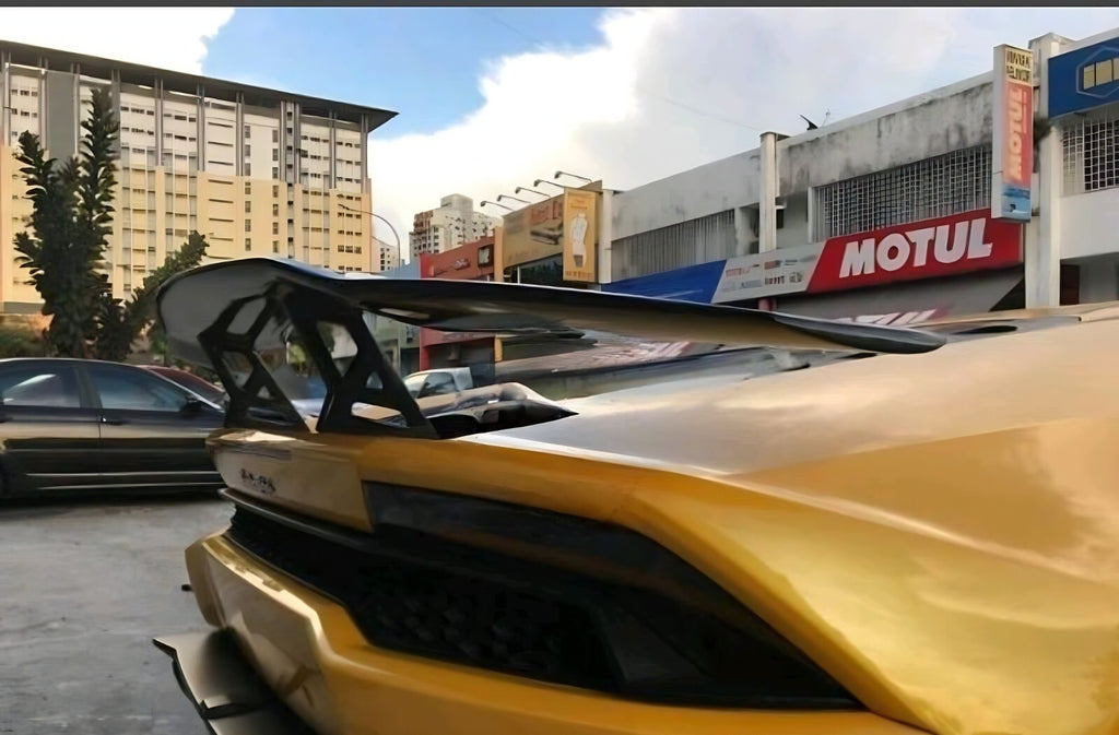 Fit For Lamborghini Huracan M Style Carbon Fiber GT wing comes with carbon base