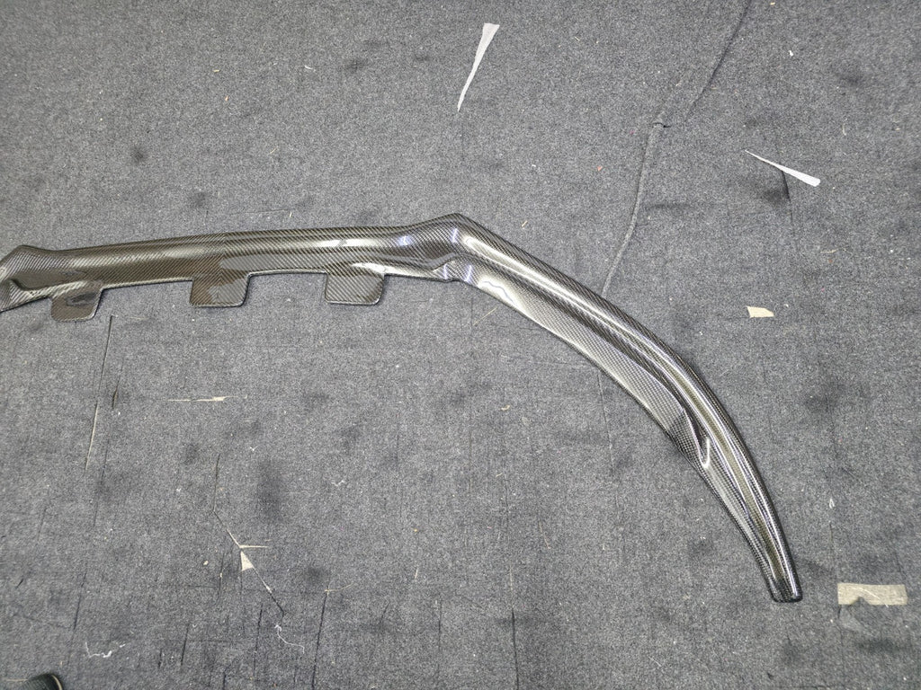 Fit For Audi TTRS MK2 Carbon Fiber Front Bumper Lower Lip Spoiler ALC Design