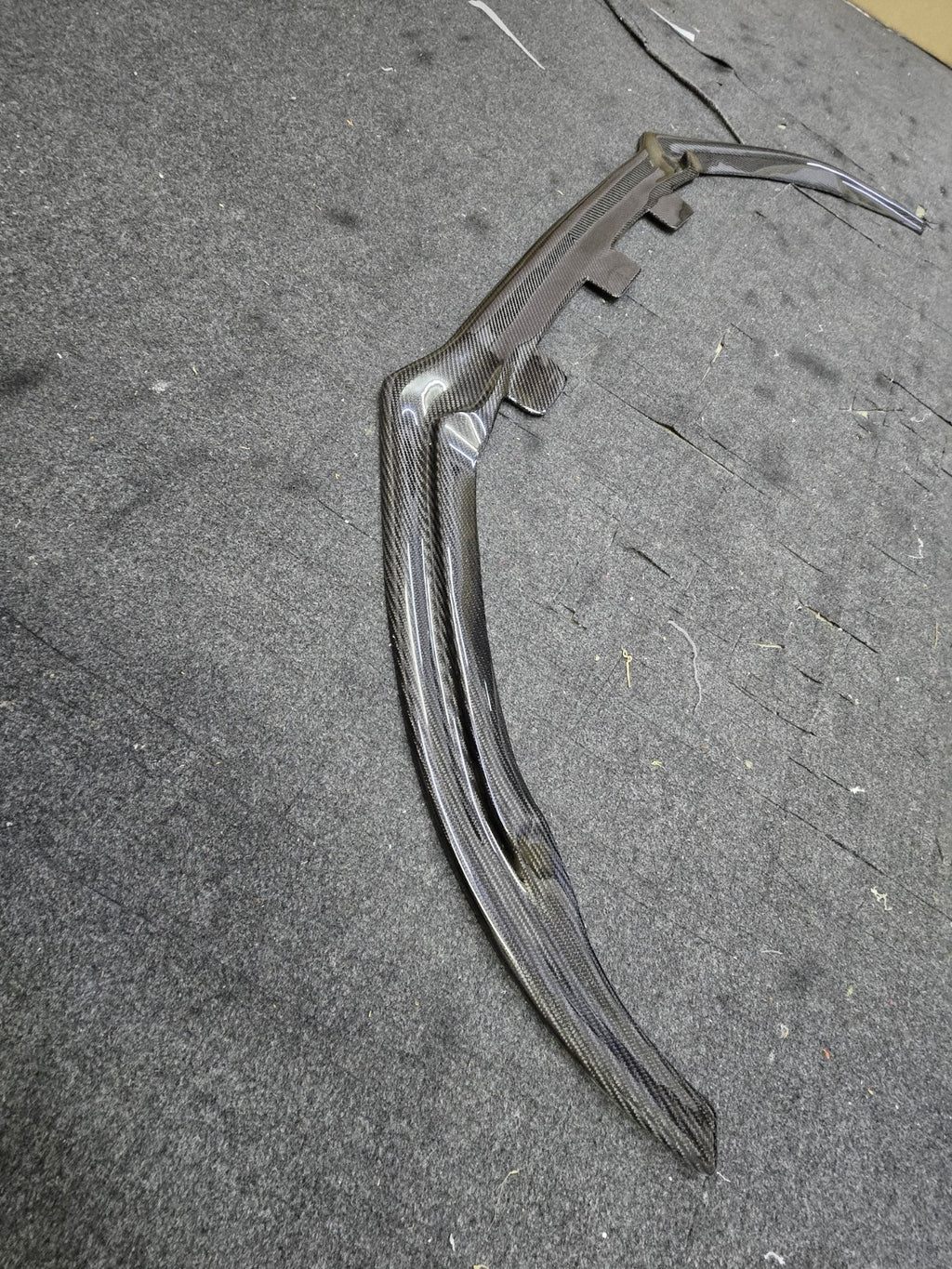 Fit For Audi TTRS MK2 Carbon Fiber Front Bumper Lower Lip Spoiler ALC Design
