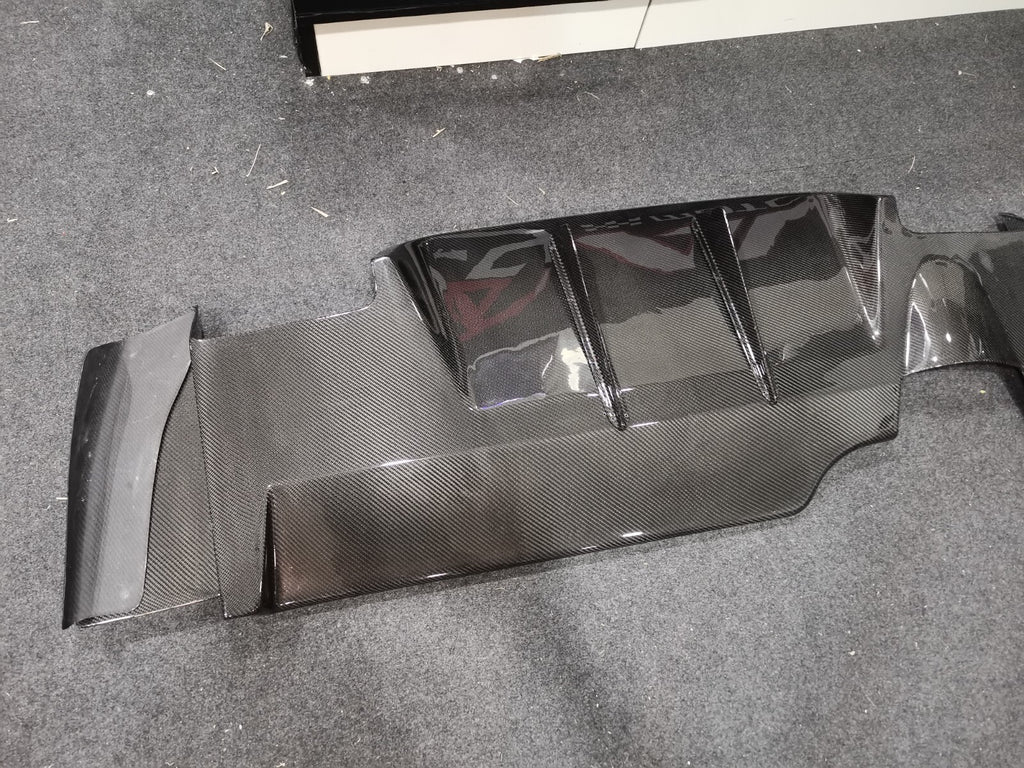 FIT FOR MITSUBISHI EVO 9 CT9A CARBON FIBER REAR BUMPER LOWER DIFFUSER VA STYLE 