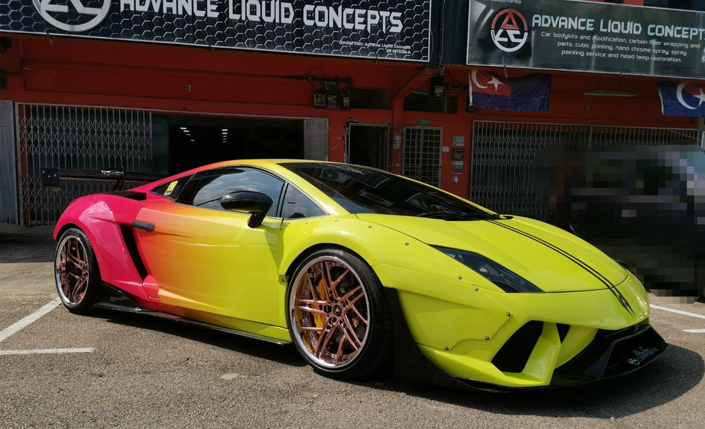 Fit For Lamborghini Gallardo Spyder/Coupé FRP Swan Neck Rear Spoiler Wing