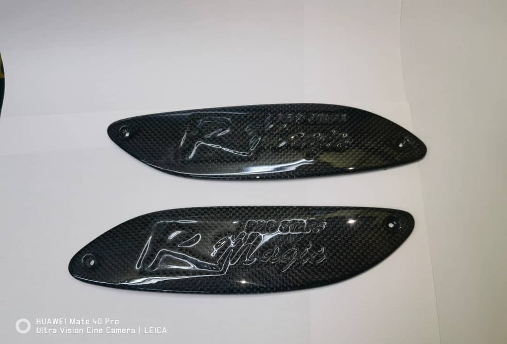 R Magic Rear Spoiler Wing Carbon Fiber Side Cover for Mazda RX-8 (SE3P) 04-12