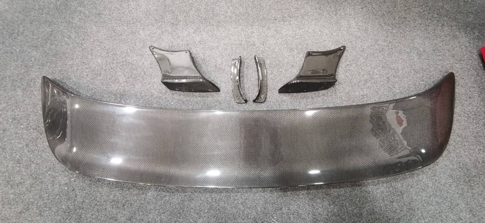 Fit For Nissan GTR R35 09-20 Esprit Style Carbon Fiber Rear Spoiler Wing 