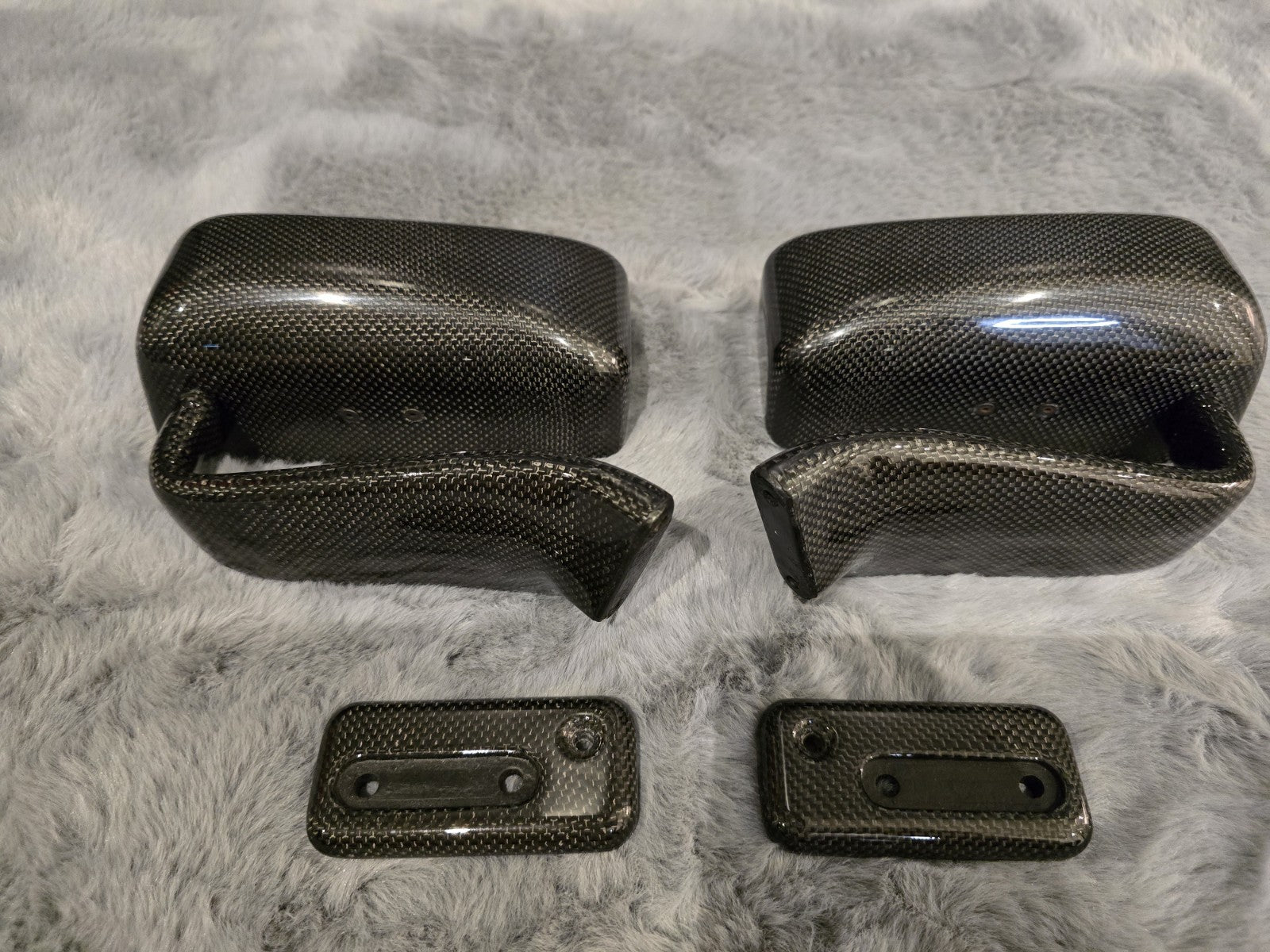 ALC Dry Carbon Fiber Plain Weave LMGT Side Mirror ( Universal/Civic FD2R/Si)