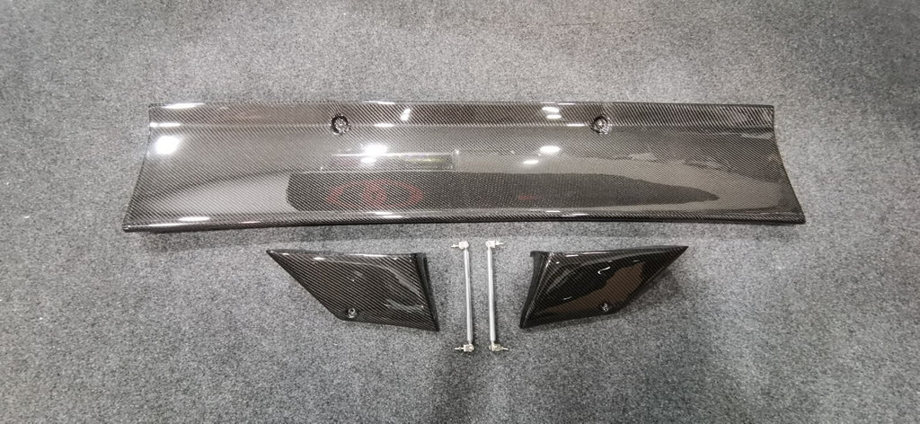 Fit For Nissan Skyline GTR R32 Carbon Fiber Rear Spoiler Wing Pandem Style w/rod