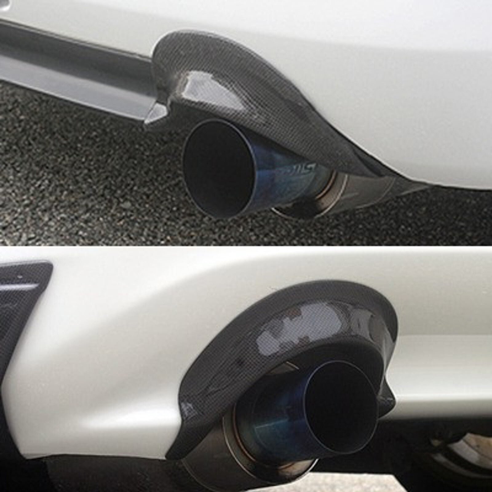 ALC Carbon Fiber Rear Bumper Exhaust Heat Shield Cove For 04-09 Honda S2000 AP2