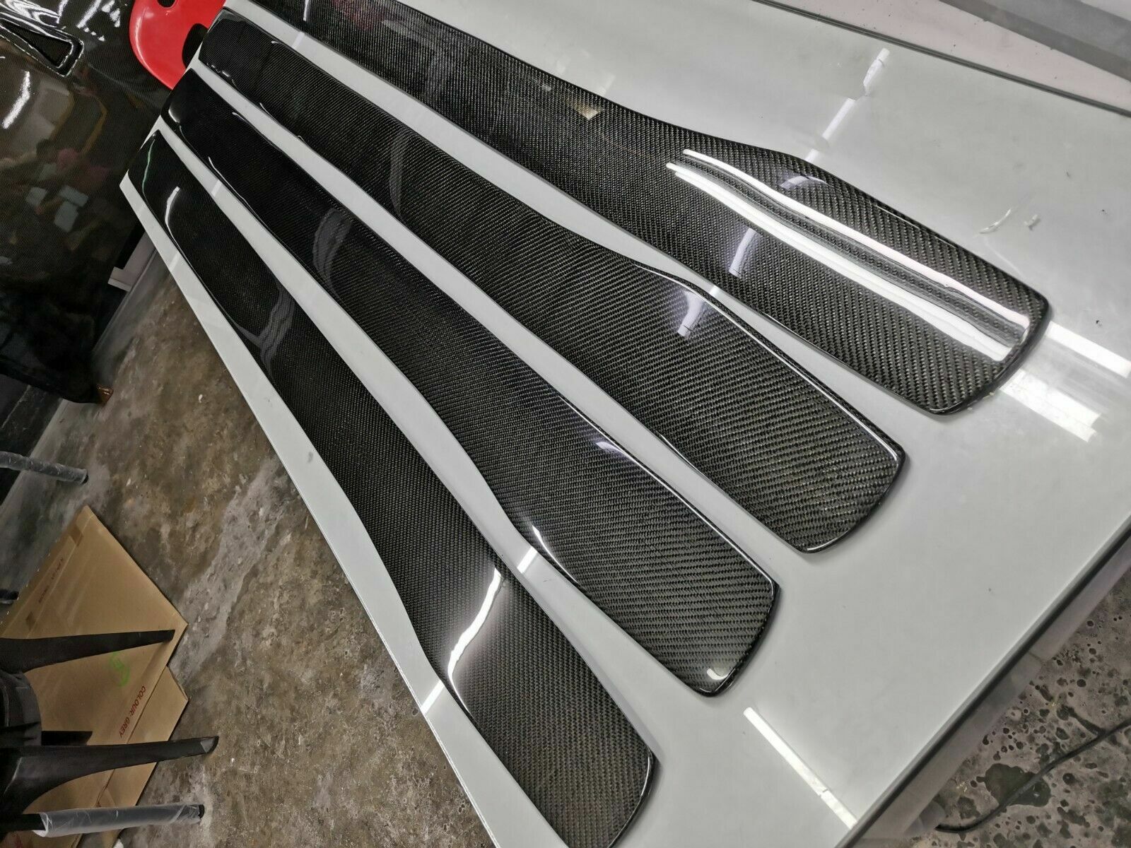 Carbon Fiber Side Skirt Extensions Fit For Porsche Boxster Cayman 987, 981 & 718