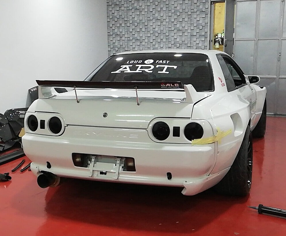 Fit For Nissan Skyline GTR R32 FRP Rear Spoiler Wing Pandem Style w/support rod