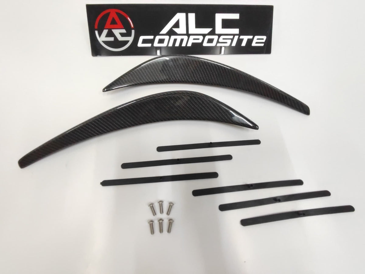 Fit For Audi R8 Gen 1 2008-2015 Front Bumper Carbon Fiber Canard Bolt On