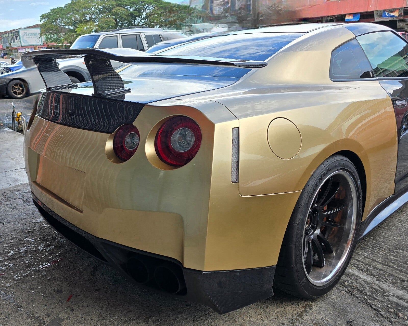 Fit For Nissan GTR R35 ALC Carbon Fiber Wing