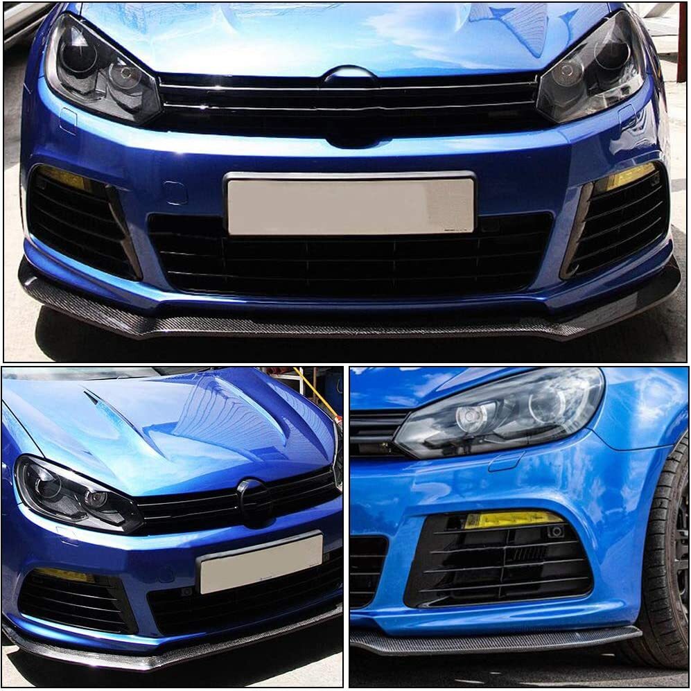 Carbon Fiber Front Bumper Lower Lip Fit For Volkswagen Golf MK6 R20 10-13