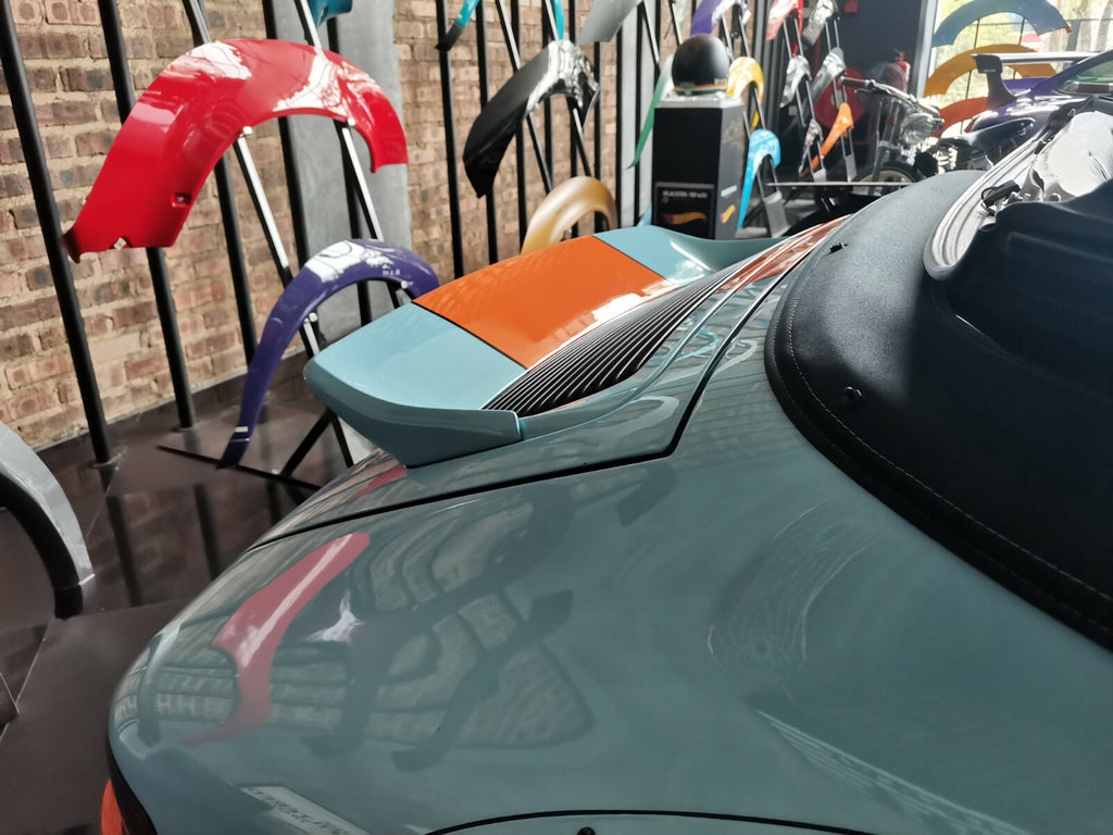 Fit For Porsche Carrera 911 (964) ALC Design FRP Ducktail Spoiler (stick on)