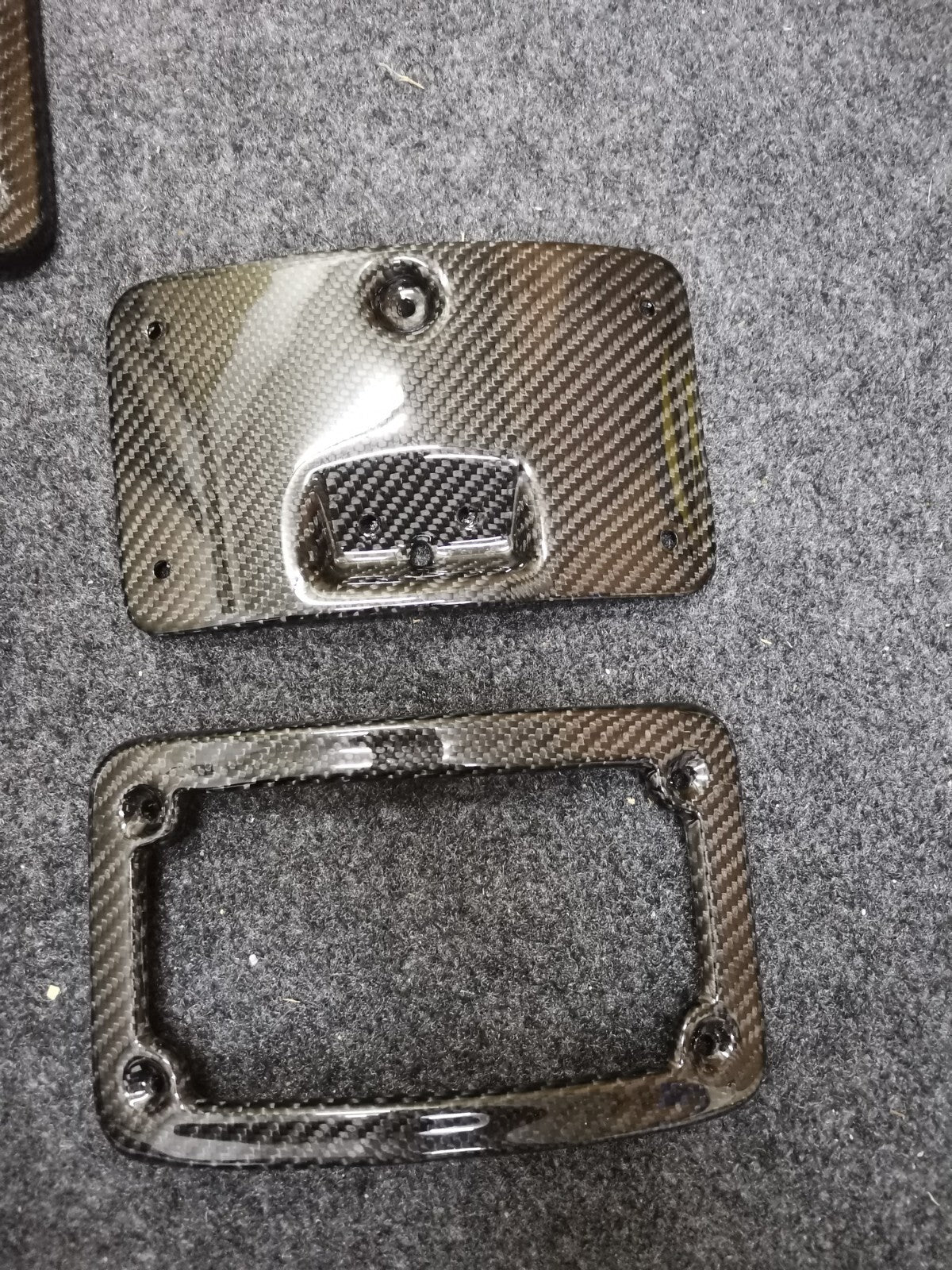 Carbon Fiber License Plate Frame Fit For Harley Davidson