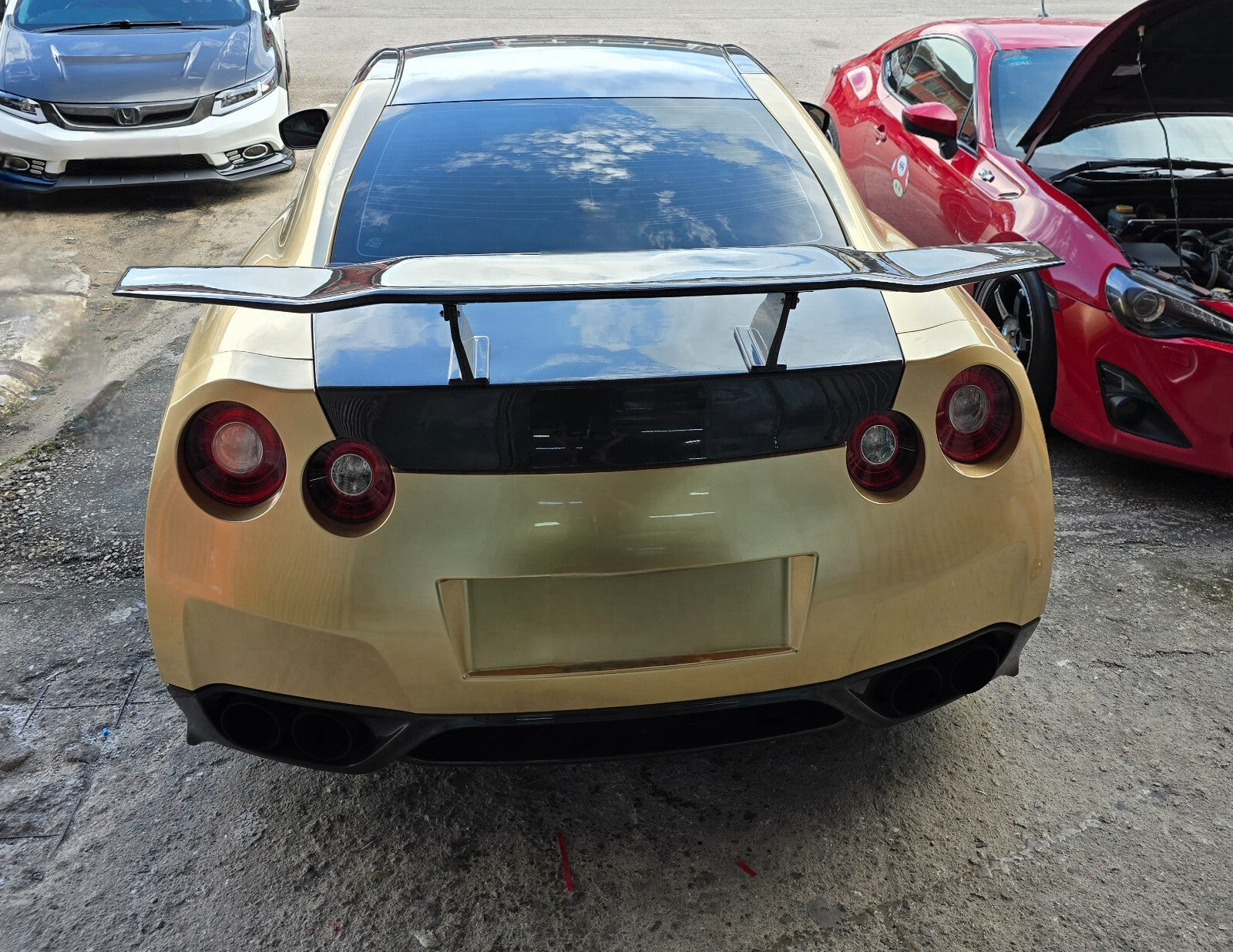 Fit For Nissan GTR R35 ALC Carbon Fiber Wing