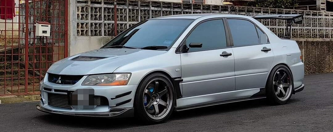 Carbon Fiber Fender Add On Cover 2pcs Set Fit For Mitsubishi Lancer EVO 7 8 9