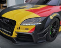 Fit For Audi TTRS MK2 8J Front Bumper Carbon L Canard & Bumper Canard Combo Set