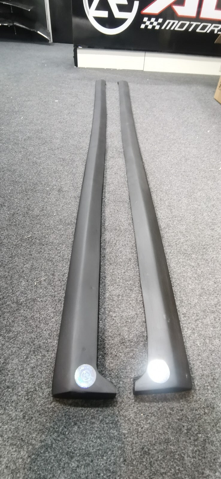 Fit For Mitsubishi Evolution 7 8 9 FRP Side Skirt Lower Lip Extension Addon