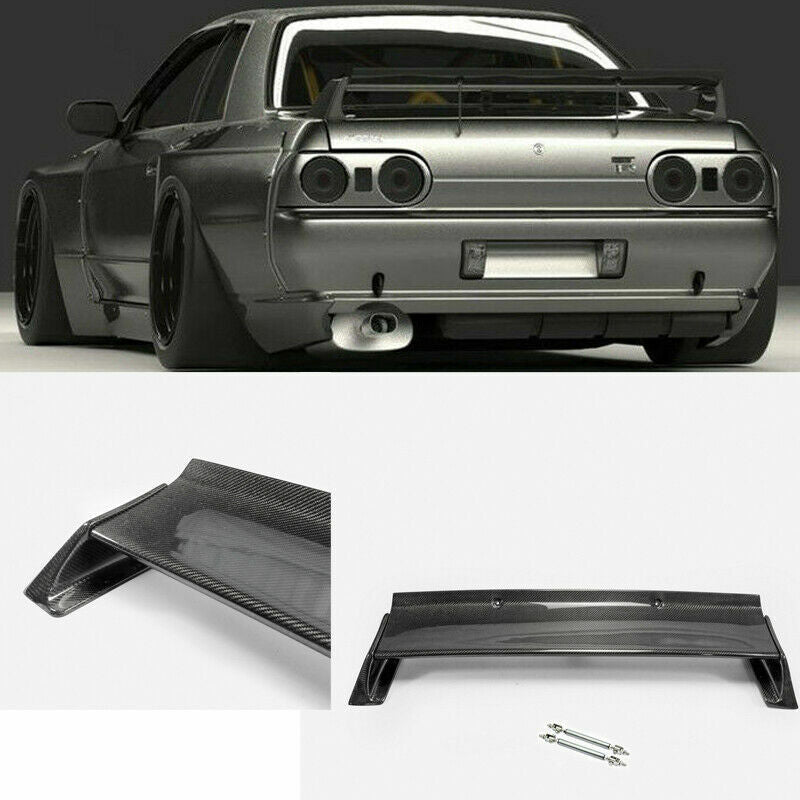 Fit For Nissan Skyline GTR R32 Carbon Fiber Rear Spoiler Wing Pandem Style w/rod