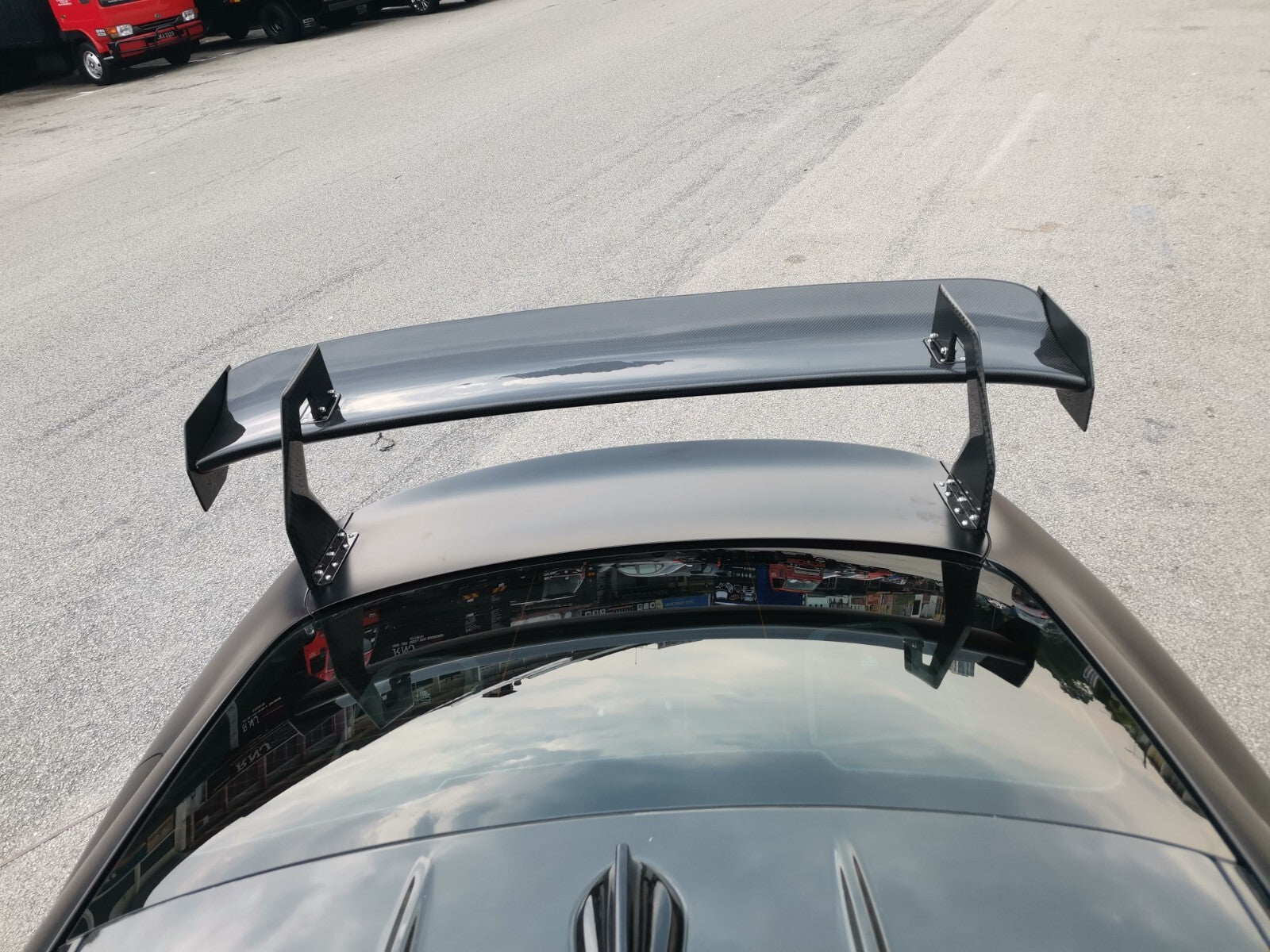 Fit For BMW G80/G82 M3/M4 Dry Carbon ALC Composite GT4 Rear Wing UPGRADED Ver. 2