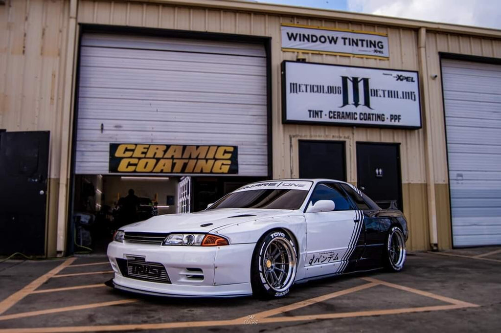 Fit For Nissan R32 GTR PANDEM Carbon Fiber SIDE SKIRT EXTENSIONS