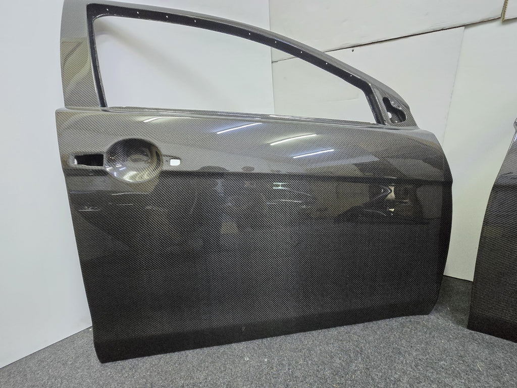 Fit For Mitsubishi Evo 10/X Pure Carbon Fiber Doors For Street & Track Use  4pc 
