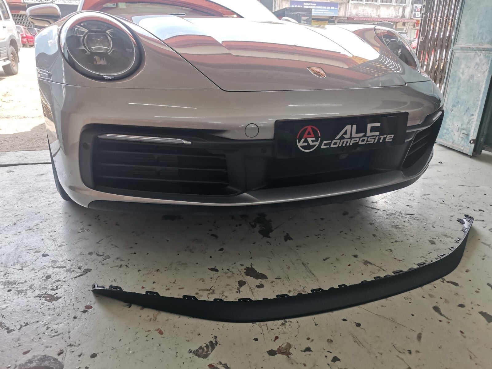 Fit For Porsche 911 992 SPASM Front Bumper Carbon Fiber Lower Sport Spoiler Lip