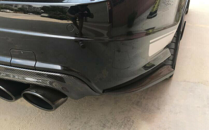 Carbon Fiber Rear Bumpers Lip Side Splitter Fit For Mercedes C63 W204 11-15