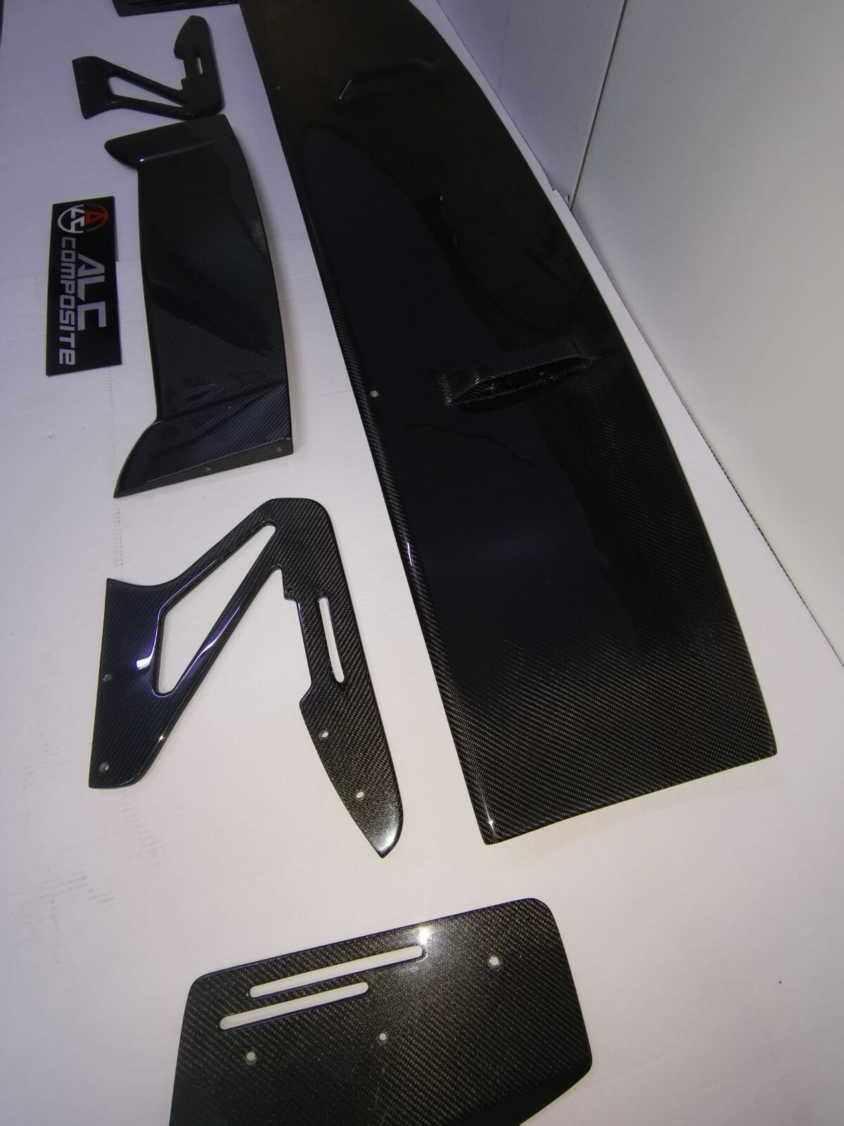 Carbon Fiber ALC Swan Neck Rear Wing Fit For Lamborghini Gallardo Spyder/coupe