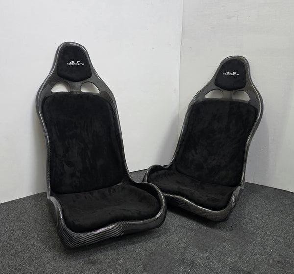 ALC Composite Carbon Fiber Bucket Seat L Size 2pc Set (L&R) Universal Fitting